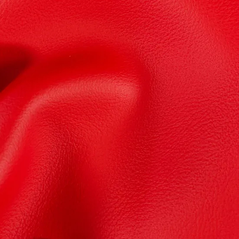 Ready to Ship 0.8mm Red Car Leather Stocklot for Center Console