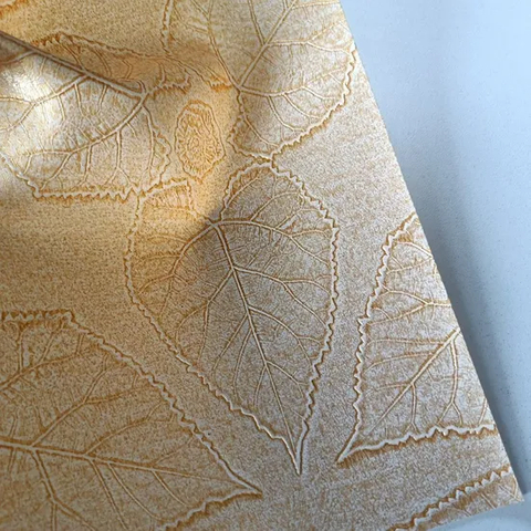 PVC Leather Customized Decorative Knitted Backing for Decorate 0.4mm Pattern Design Artificial