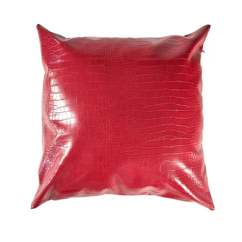 18 Inch Red Crocodile Pillow Case for Sofa Home Hotel