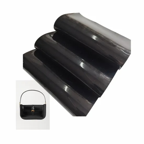 PVC Rexine Leather for Women Handbags Shoe Upper Shiny Mirror PU Patent