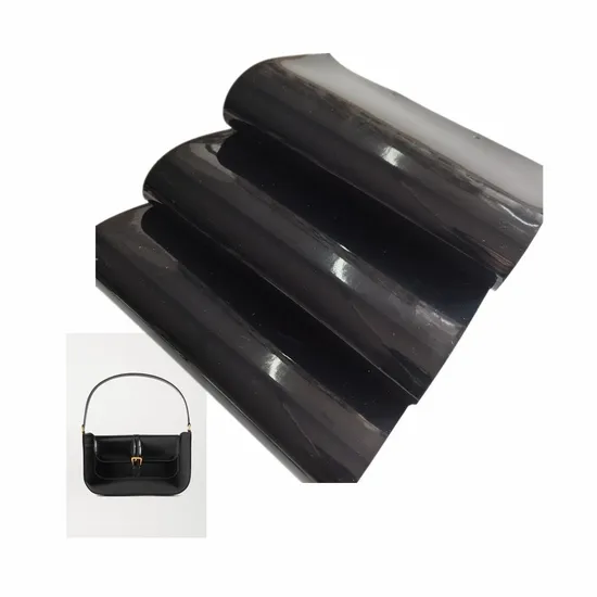 PVC Rexine Leather for Women Handbags Shoe Upper Shiny Mirror PU Patent