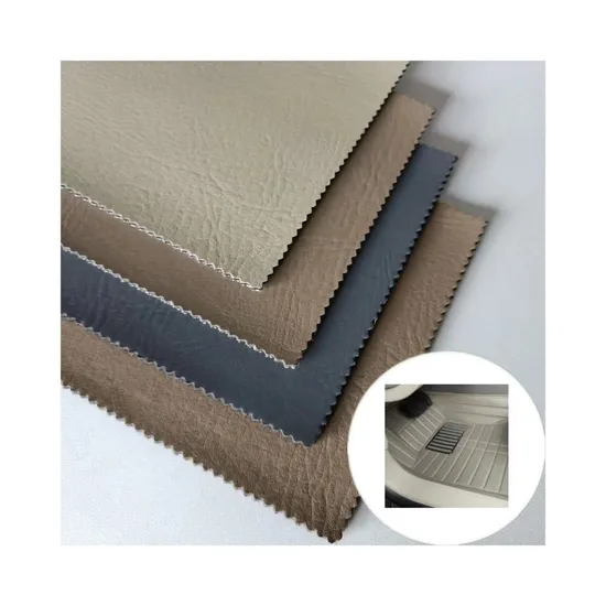 PVC Synthetic Faux Leather for Car Mat Durable Customized Backing