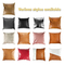 Hot Sales 18inch Modern Sofa Patchwork Maldives Pillowcase, Durable Faux Leather Throw Pillow Covers for Home or Hote
