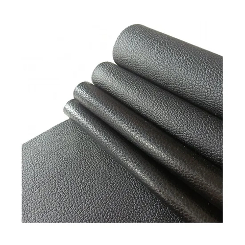 Premium Black 0.8mm Rexine PVC Faux Leather for Car Seats
