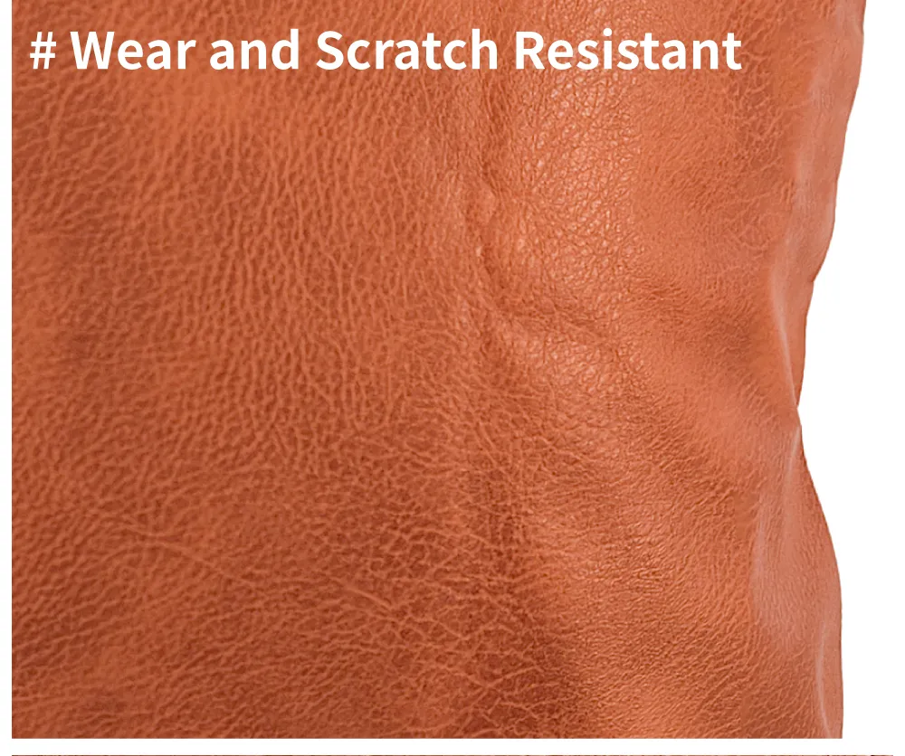 18 Inch Luxury Artificial PVC Leather Throw Pillow Case for Hotel, Wholesale Decorative Sofa Square Cushion Cover for Home