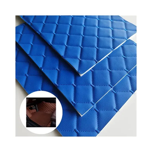 PVC Car Mat Leather for Car Seat Embroidery Sponge Design Waterproof Faux Synthetic