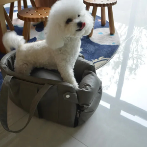 Fashion Faux Leather Dog Bed for Car, Soft PP Cotton Synthetic Leather Pet Net for out Door