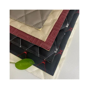 PVC Faux Rexine Synthetic Leather for Car Seat, Quilted Embroidered Abrasion-Resistant
