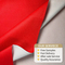 1 Yard Red Leather Pieces Fabric