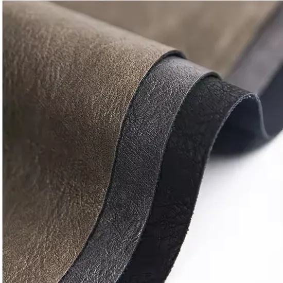 PU PVC High Quality Shoe Leather Synthetic Leather for Cloth Bags Luggage Wallet