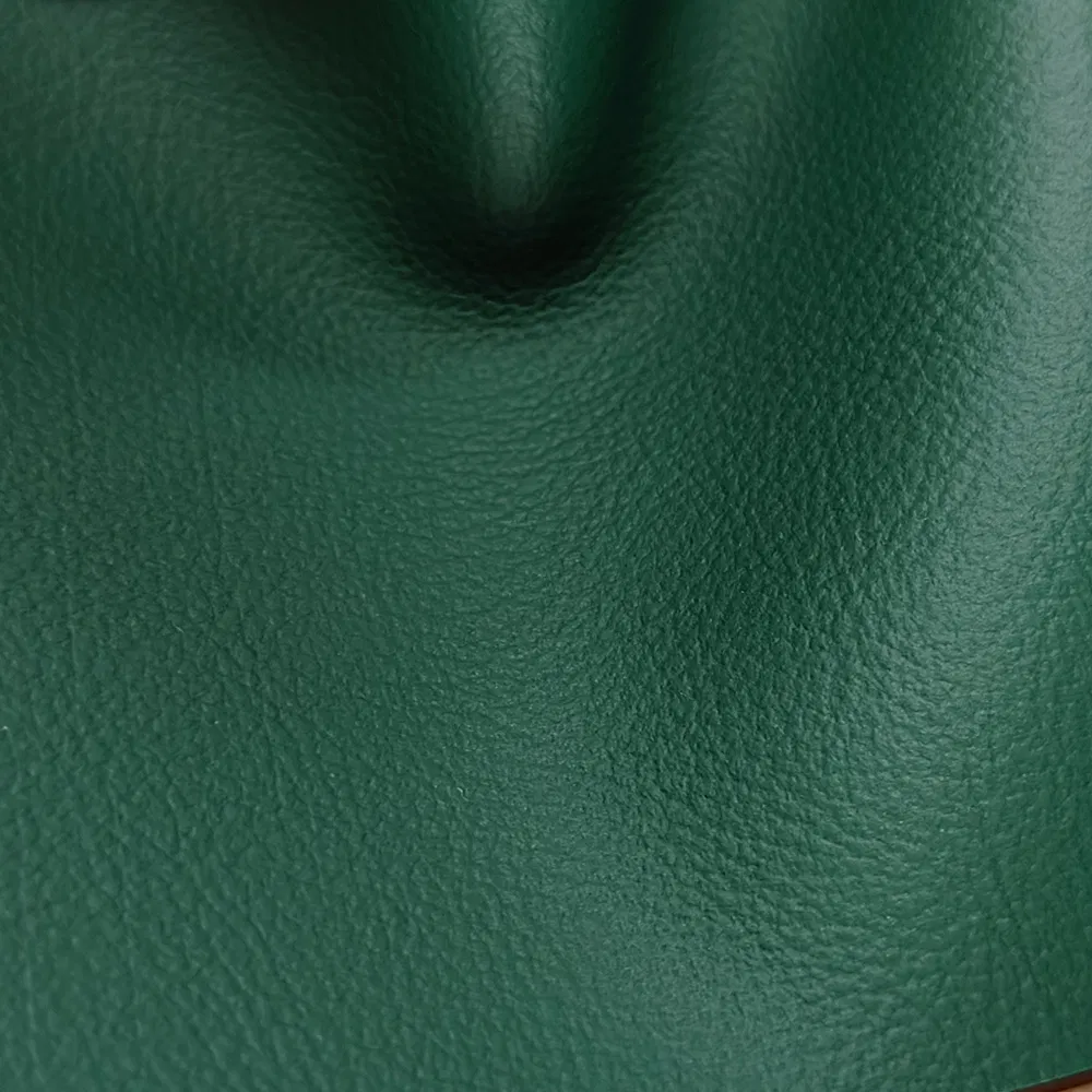 Ready to Ship 0.8mm Deep Green PVC Leather Stocklot for Car Armrests