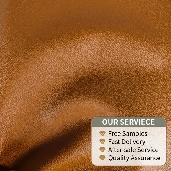1mm Orange Eco-Friendly Apple Bio-Based PU Leather for Shoe
