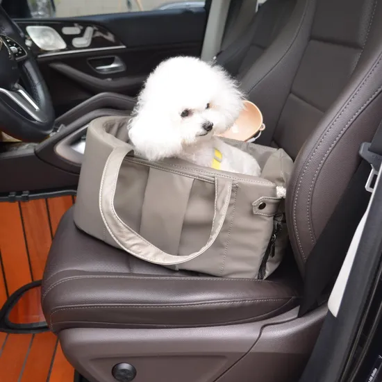 Fashion Faux Leather Dog Bed for Car, Soft PP Cotton Synthetic Leather Pet Net for out Door