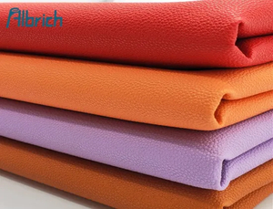PVC Leather Embroidery Non Woven Litchi Grain Artificial Bag Sofa Leather Rolls Used in Auto Upholstery