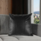 Wholesales 18inch Standard Size Classic Living Room Sofa Black Pillow Case, Waterproof Faux Leather Throw Pillow Covers for Home