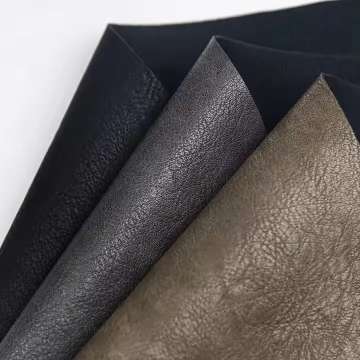 PU PVC High Quality Shoe Leather Synthetic Leather for Cloth Bags Luggage Wallet