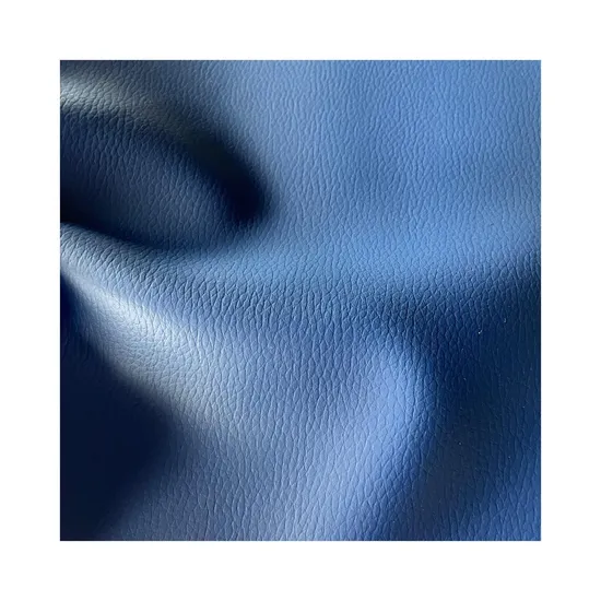 Synthetic Leather Good Quality 0.8mm Knitted Backing PVC Synthetic Leather for Car Seat Cover Litchi Grain