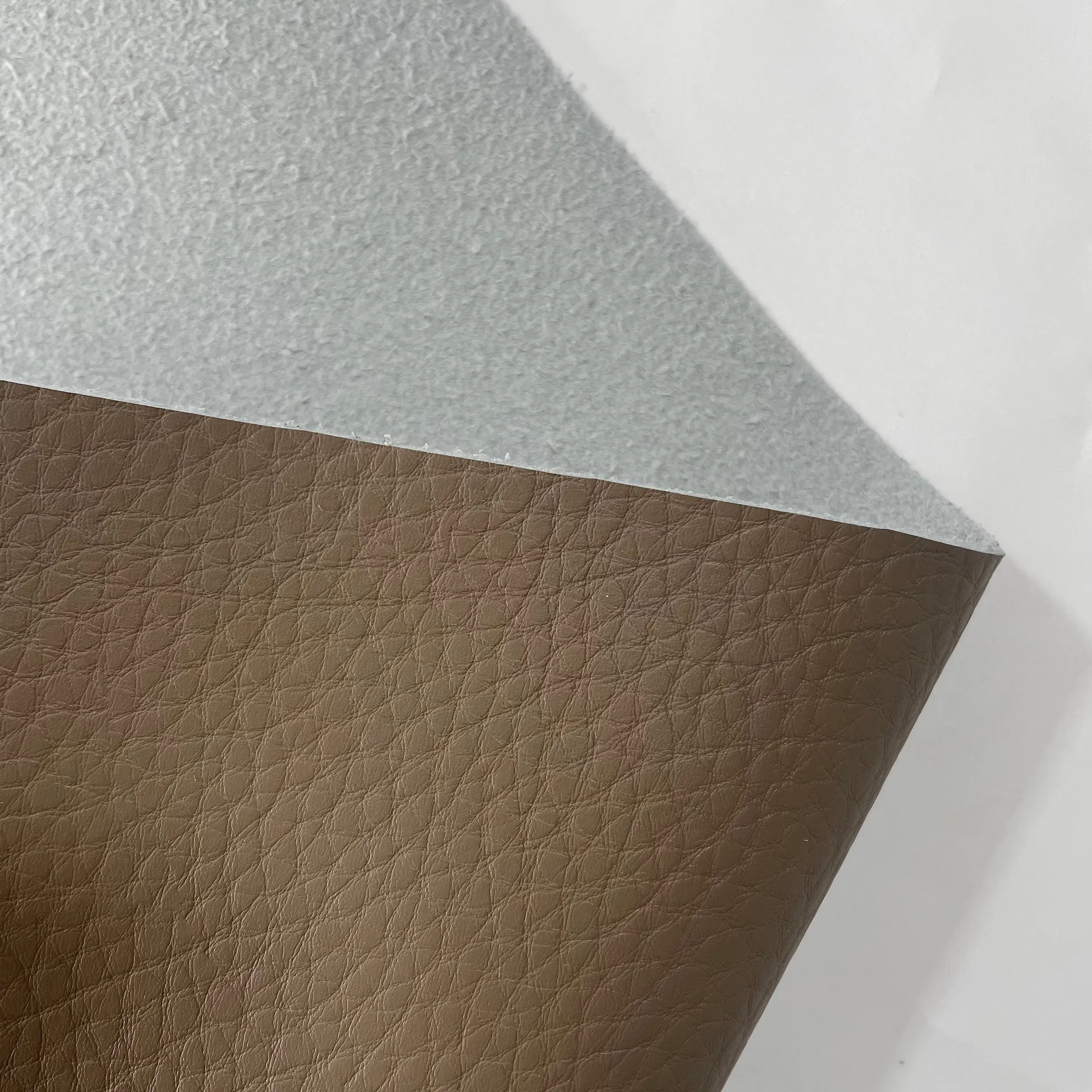 2mm Solvent-Free Eco-Friendly PU Faux Leather for Sofa, Hot Sale Synthetic Leather Material Fabric East China Fair A588-5-4
