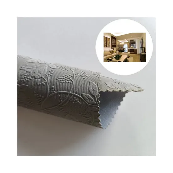 PVC Rexine Synthetic Leather for Furniture Decoration Pretty Embossed Floral Pattern
