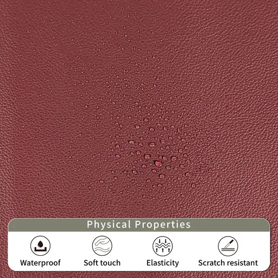 Wine Eco-Friendly Bio-Based PU Rexine Leather
