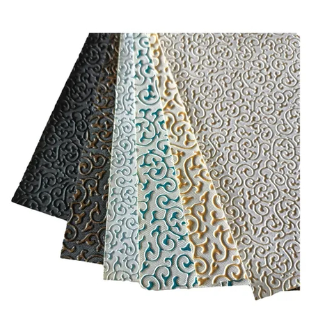 PVC Leather China Embossed Decorative Cloud Pattern Artificial Customized Backing for Decorate 0.6mm Thickness