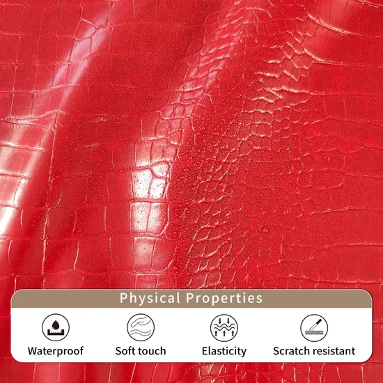 18 Inch Red Crocodile Pillow Case for Sofa Home Hotel