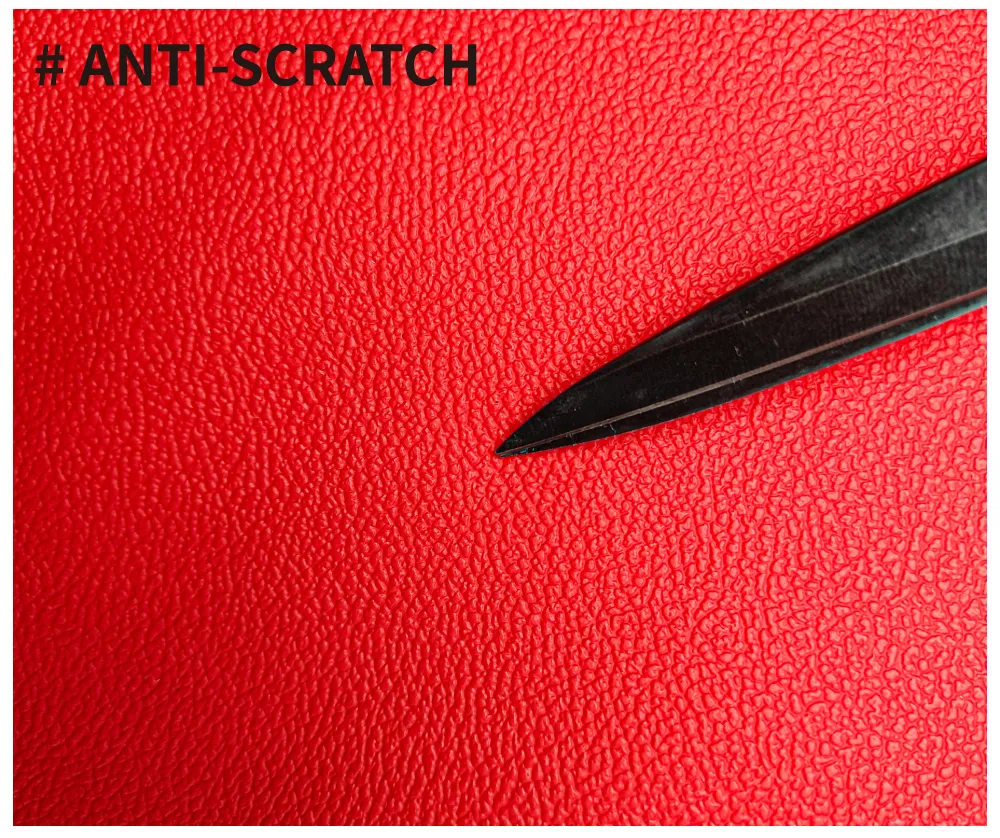 1 Yard Red Leather Pieces Fabric