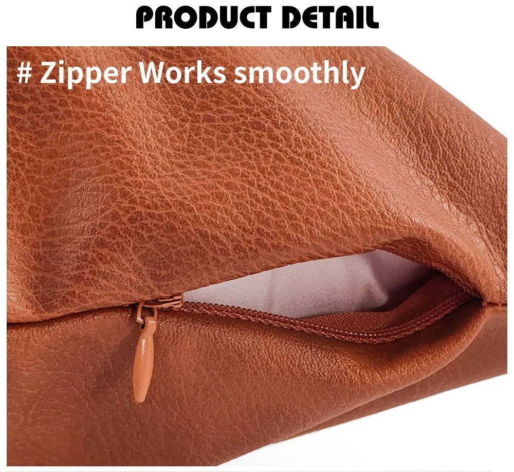 PVC Synthetic Leather Pillow Case