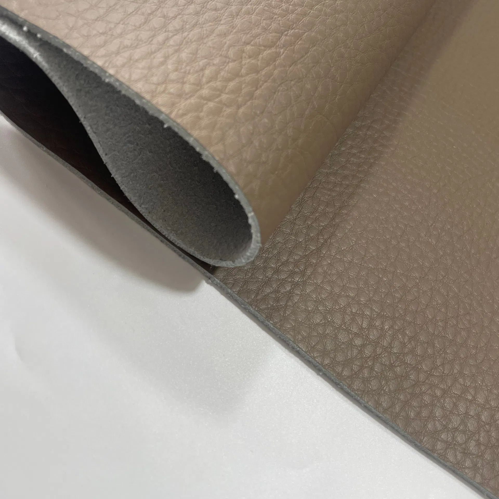 2mm Solvent-Free Eco-Friendly PU Faux Leather for Sofa, Hot Sale Synthetic Leather Material Fabric East China Fair A588-5-4