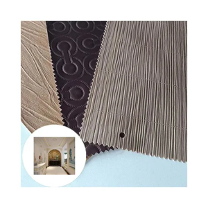 PVC Artificial Synthetic Leather for Decoration Customized Pattern Embossing