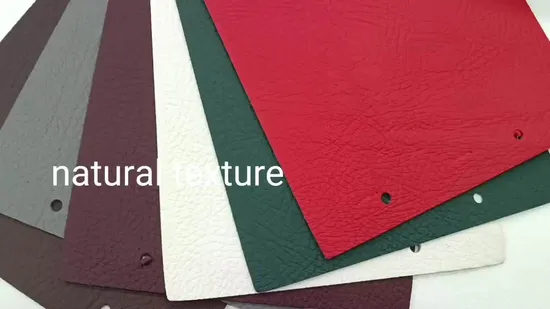PVC Automotive Synthetic Leather for Car Upholstery Durable Wear Resistant 2.1mm French Terry Backing