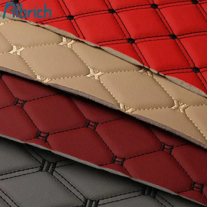 PVC Leather Classical Printed Quilted Embroidered Sponge Composite Coil PVC Roll for Car Seat