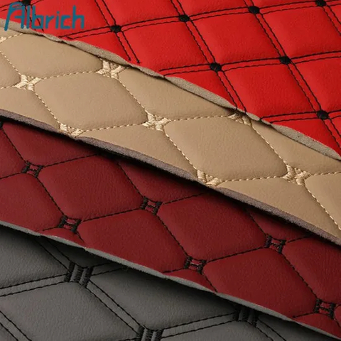 PVC Leather Classical Printed Quilted Embroidered Sponge Composite Coil PVC Roll for Car Seat