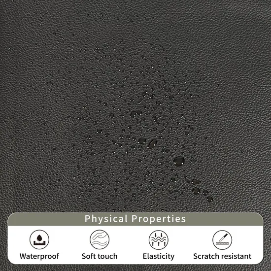 1mm Eco-Friendly Bamboo Backing Faux Leather for Sofa Upholstery