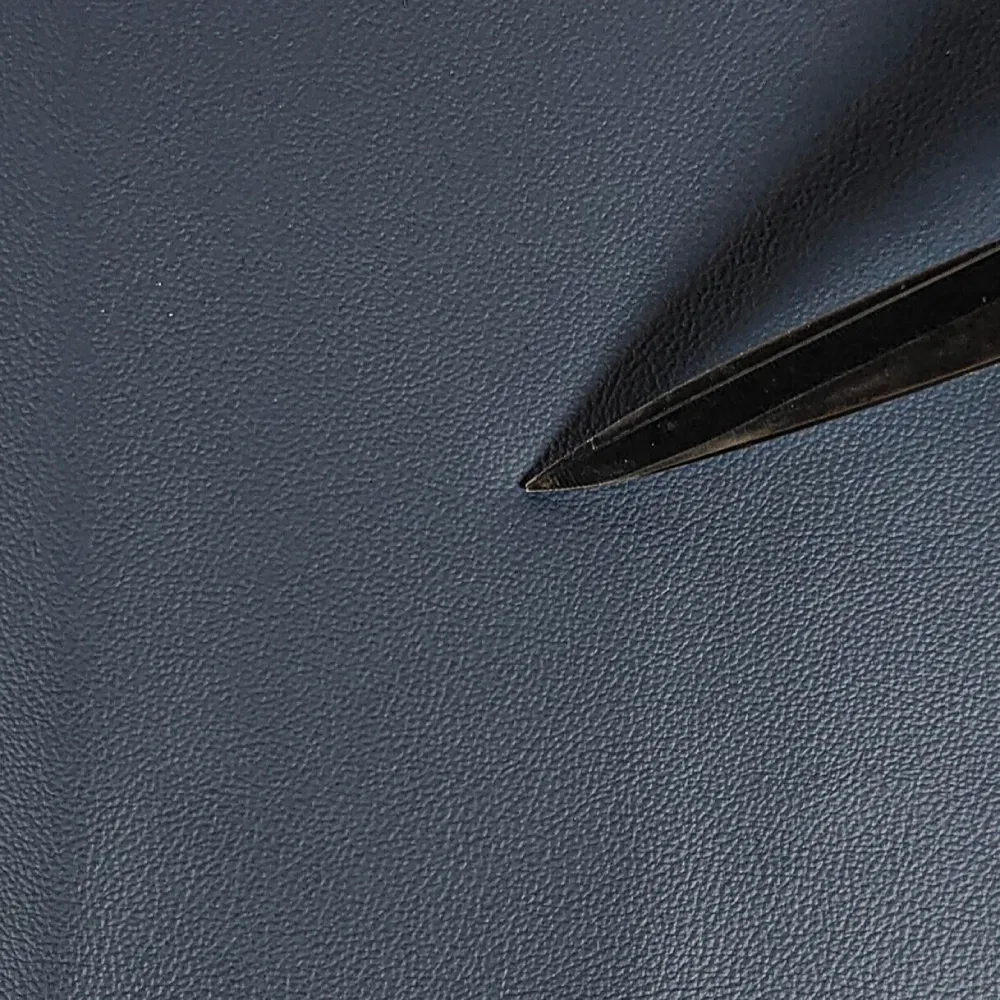 1mm Dark Blue Bio-Based PU Faux Leather for Car