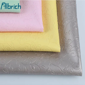 Embossed Leather Environmental Protection No Seam Bottom Brushed Embossed Leather PU Fabric Packing Case Bag Leather