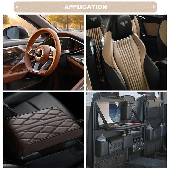 Ready to Ship 0.8mm Stocklot Car Leather Fabric for Dashboard