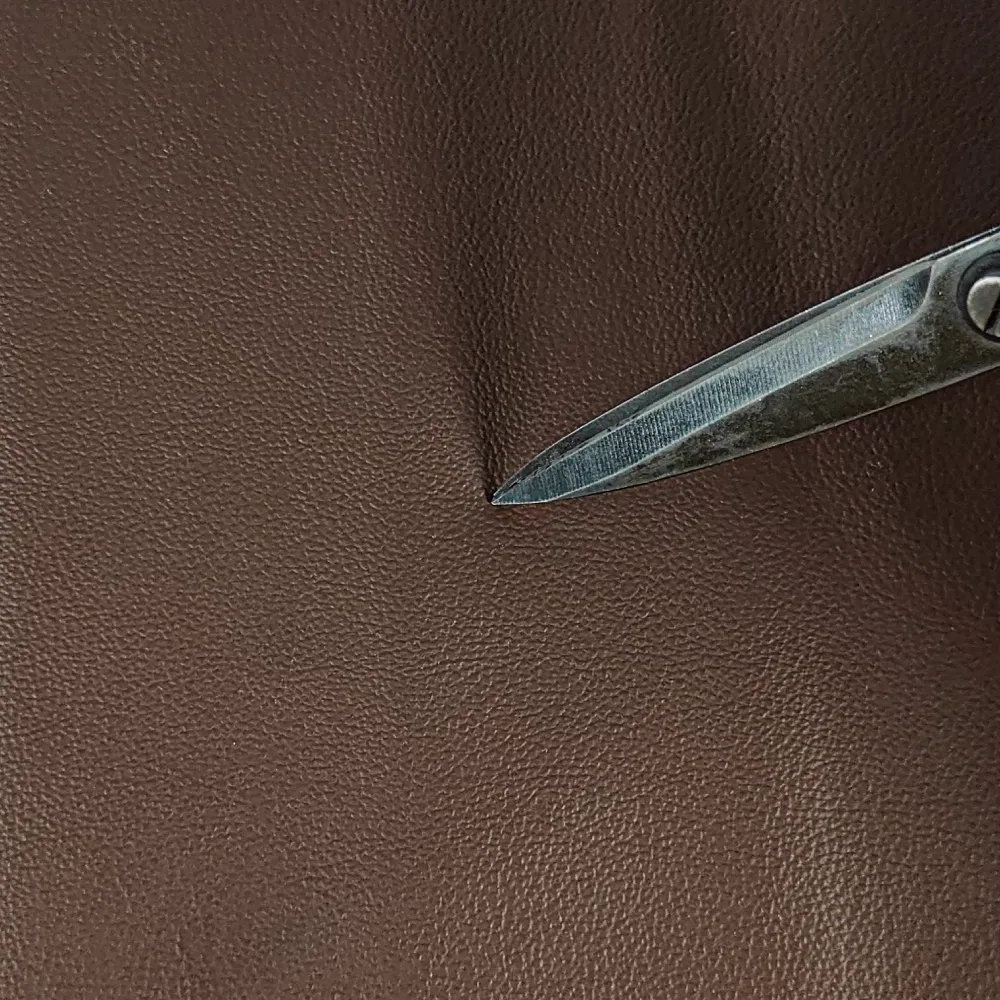 1mm High Quality Dark Brown PU Leather for Car Seat