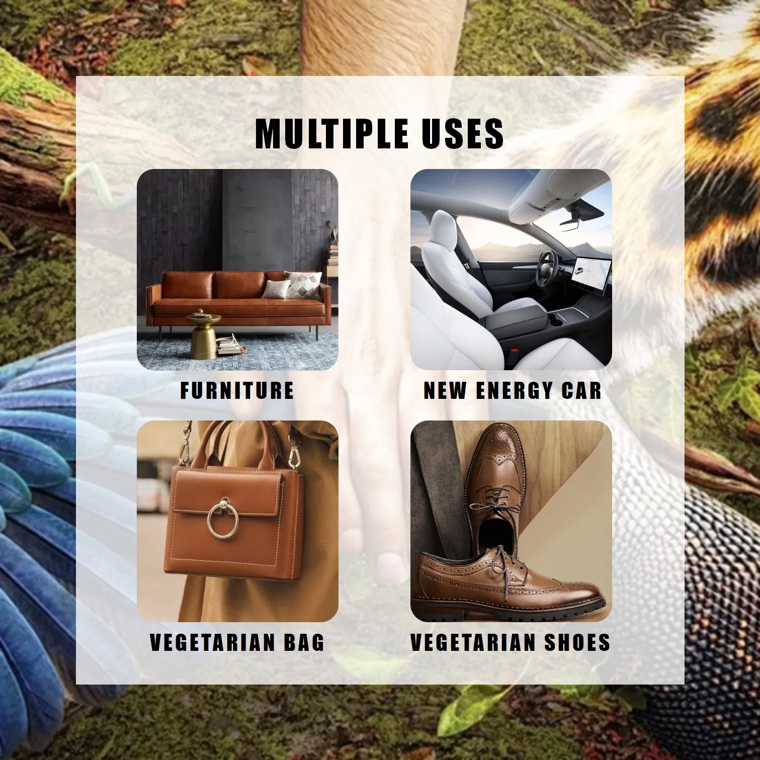 1mm New Technology Bio-Based PU Leather