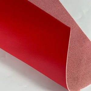 Red, as Customer Request 54/55" Durable Breathable Eco-Friendly Customizable Microfiber Leather Factory