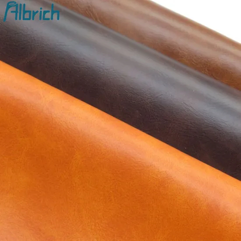 PVC Synthetic Leather for Sofa Furniture, Car Seats Crazy Horse Semi-PU Leather,