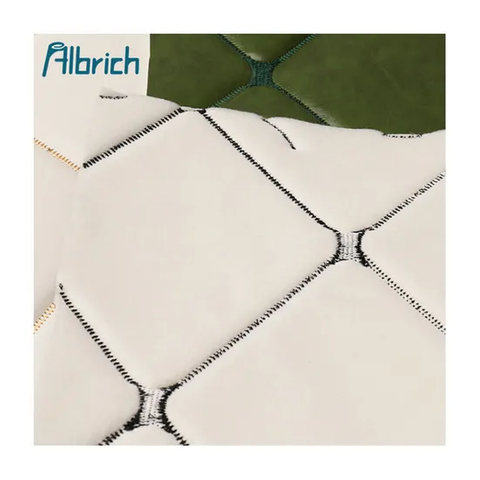 PVC Artificial Synthetic Leather Quilted Embroidered with Thick Sponge for Bag, Hot Sale Waterproof Environmental Faux Leather