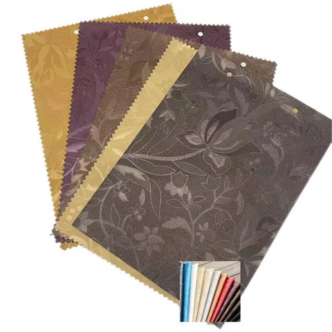 PVC Leather Hot Sale 2020 Popular Design 0.6mm Thickness Scratch Proof Waterproof PVC Artifical Leather for Decorations