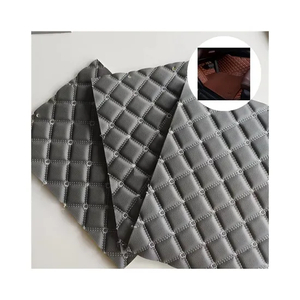 PVC Leather Manufacturers Faux Leather for Car Seat Embroidery 6mm Sponge Wholesale Customize
