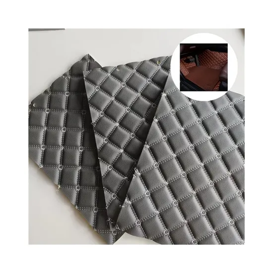 PVC Leather Manufacturers Faux Leather for Car Seat Embroidery 6mm Sponge Wholesale Customize