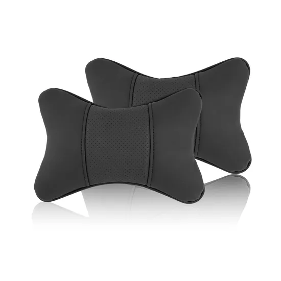 Synthetic Leather Car Neck Pillow Skin-Friendly Faux Leather Headrest