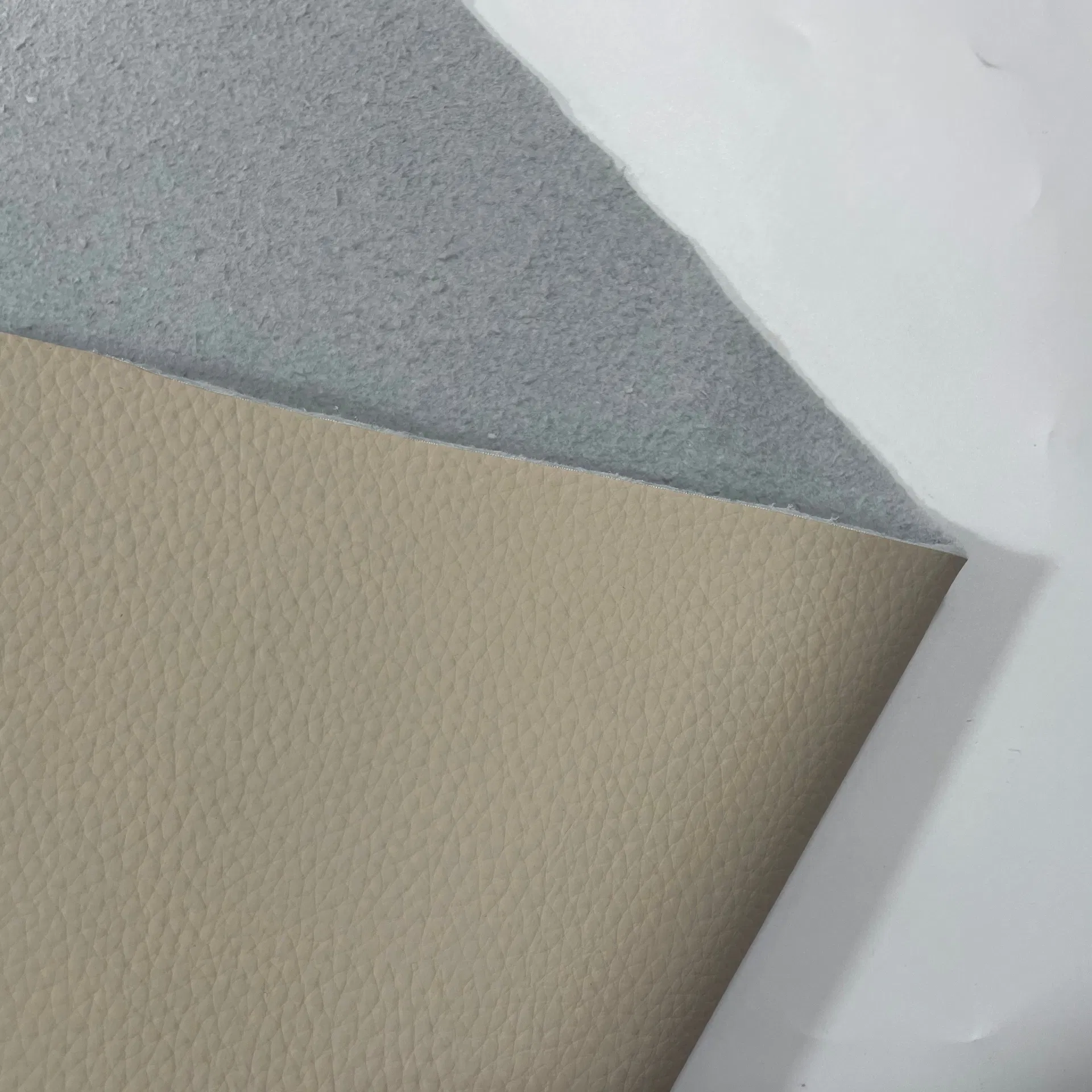 2mm Solvent-Free Silicone Face Eco-Friendly PU Faux Leather for Sofa, Hot Sale Artificial Leather East China Fair A588-5-6