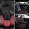 3D Embroidery Quilted Synthetic PVC Leather Foam Sponge Faux Leather for Car Mat Decoration Car Seat Cover Artificial Leather Fabric Material