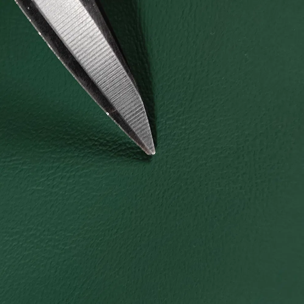 Ready to Ship 0.8mm Deep Green PVC Leather Stocklot for Car Armrests