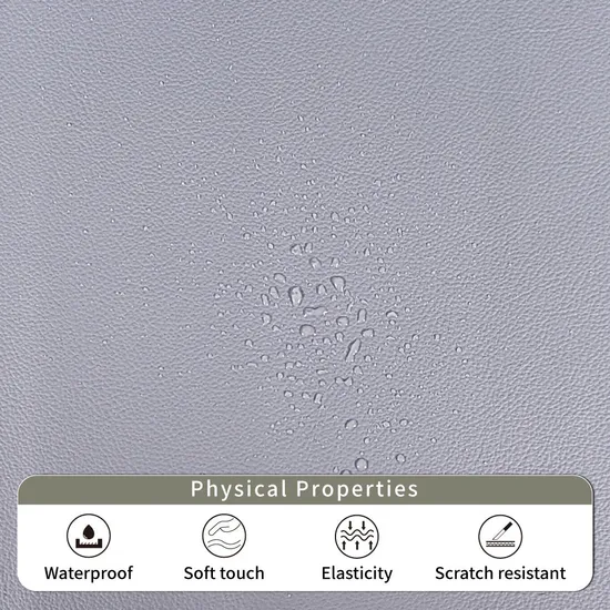 Lavender Eco-Friendly Degradable PU Synthetic Leather